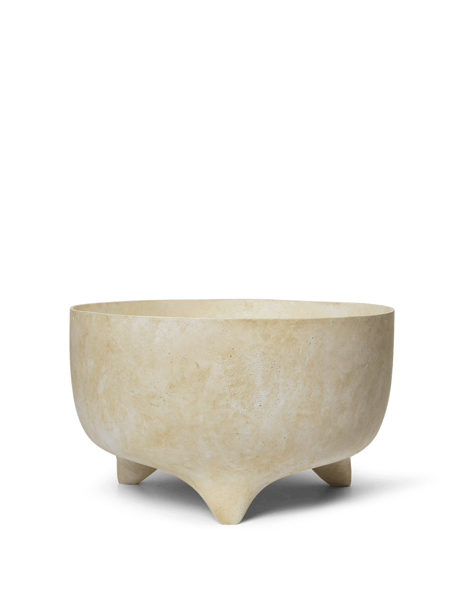 Ferm Living Ferm Living Evoke Pot - Low - Warm Sand