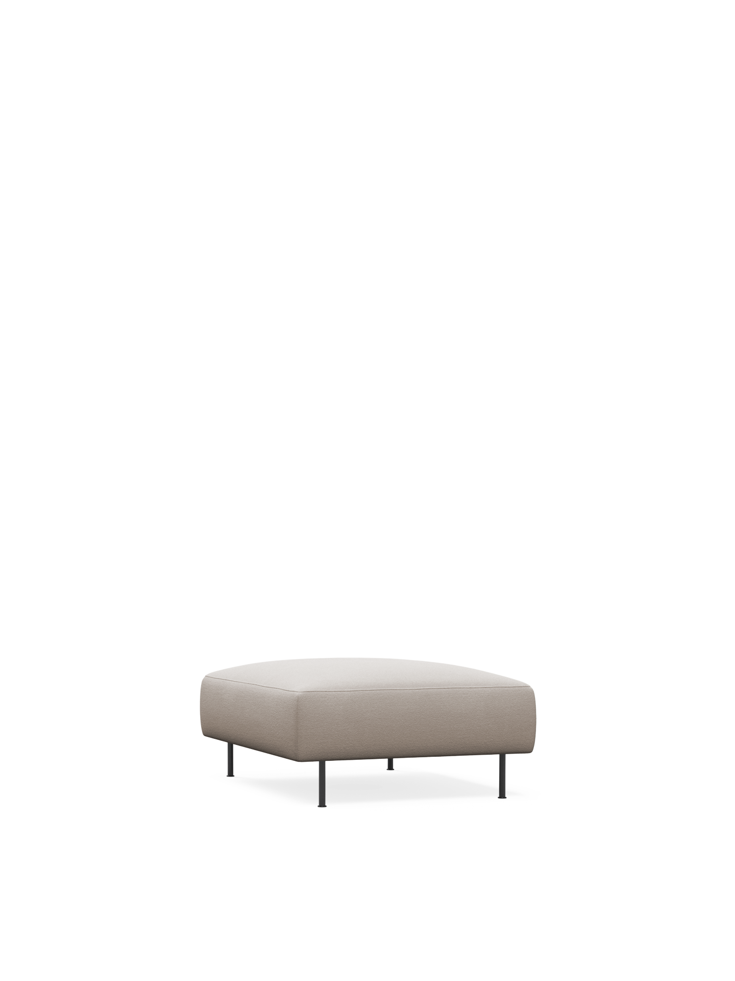 WOUD WOUD Collar ottoman - Natural bouclé